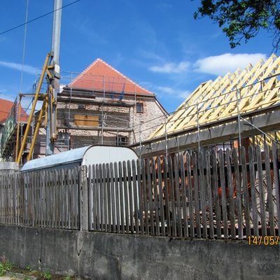 2018-05 Dachstuhl aufstellen