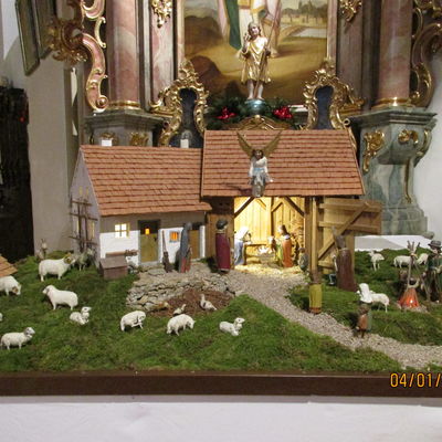 Krippe zu Weihnachten