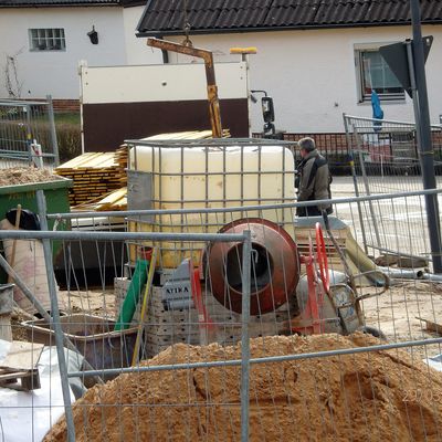 2018-03 M�rtelmaschine steht bereit