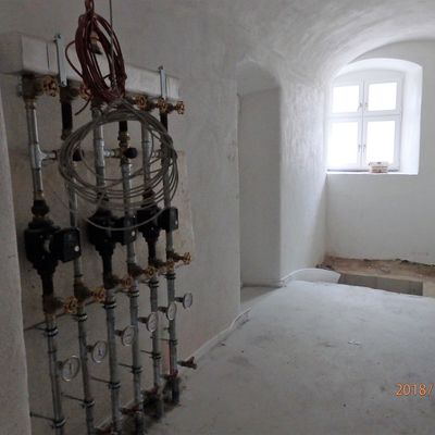 2018-10 z14_innen alles verputzt u. Estrich eingebaut